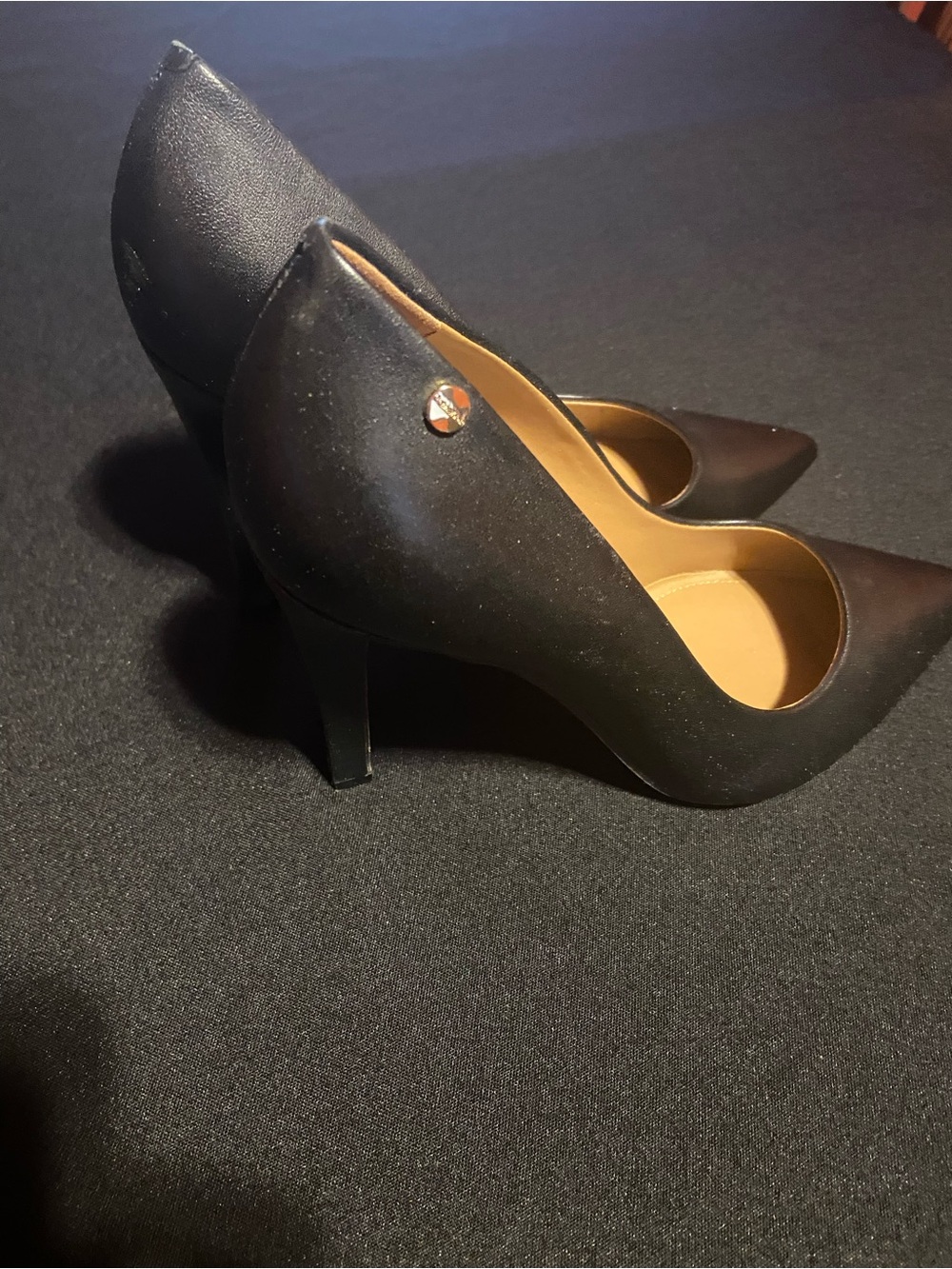 Calvin Klein Black Pointed-Toe Stiletto Pumps